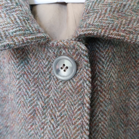 Orvis Harris Tweed Long Coat Herringbone - Picture 3 of 8